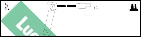 LUCAS LUC4472 - Комплект проводів запалювання autozip.com.ua