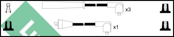 LUCAS LUC4561 - Комплект проводів запалювання autozip.com.ua