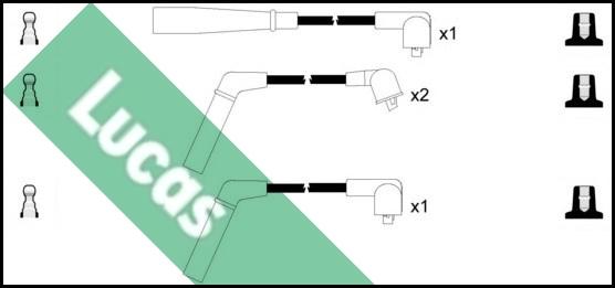 LUCAS LUC4531 - Комплект проводів запалювання autozip.com.ua