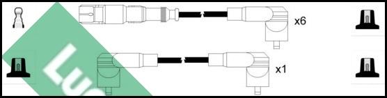 LUCAS LUC4646 - Комплект проводів запалювання autozip.com.ua