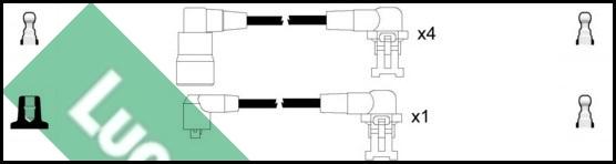 LUCAS LUC4099 - Комплект проводів запалювання autozip.com.ua