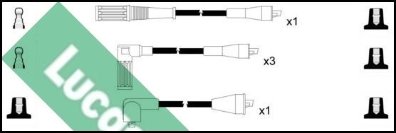 LUCAS LUC4059 - Комплект проводів запалювання autozip.com.ua