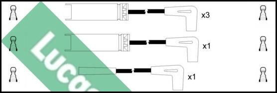 LUCAS LUC4018 - Комплект проводів запалювання autozip.com.ua