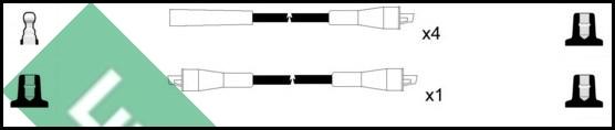 LUCAS LUC4034 - Комплект проводів запалювання autozip.com.ua