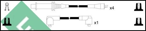 LUCAS LUC7033 - Комплект проводів запалювання autozip.com.ua