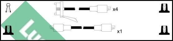 LUCAS LUC4114 - Комплект проводів запалювання autozip.com.ua