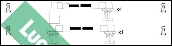 LUCAS LUC4111 - Комплект проводів запалювання autozip.com.ua