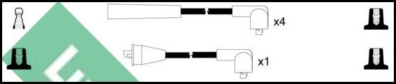 LUCAS LUC4181 - Комплект проводів запалювання autozip.com.ua