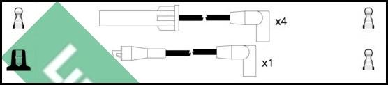 LUCAS LUC4183 - Комплект проводів запалювання autozip.com.ua