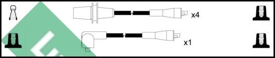 LUCAS LUC4129 - Комплект проводів запалювання autozip.com.ua