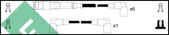 LUCAS LUC4173 - Комплект проводів запалювання autozip.com.ua