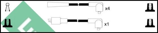 LUCAS LUC4367 - Комплект проводів запалювання autozip.com.ua