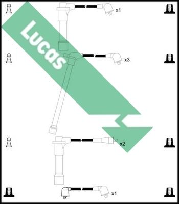 LUCAS LUC4330 - Комплект проводів запалювання autozip.com.ua