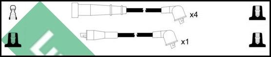 LUCAS LUC4375 - Комплект проводів запалювання autozip.com.ua