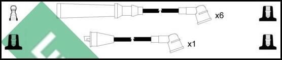 LUCAS LUC4376 - Комплект проводів запалювання autozip.com.ua