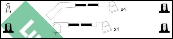 LUCAS LUC4294 - Комплект проводів запалювання autozip.com.ua