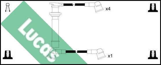 LUCAS LUC4268 - Комплект проводів запалювання autozip.com.ua