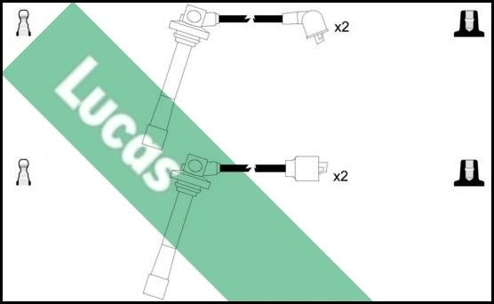 LUCAS LUC4207 - Комплект проводів запалювання autozip.com.ua