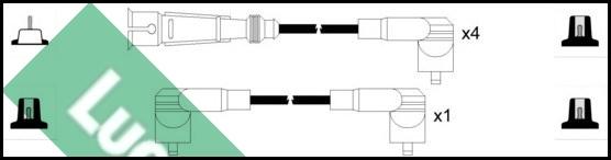 LUCAS LUC5062 - Комплект проводів запалювання autozip.com.ua