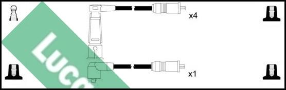 LUCAS LUC5030 - Комплект проводів запалювання autozip.com.ua