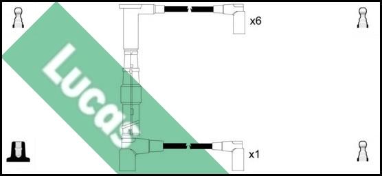 LUCAS LUC5079 - Комплект проводів запалювання autozip.com.ua