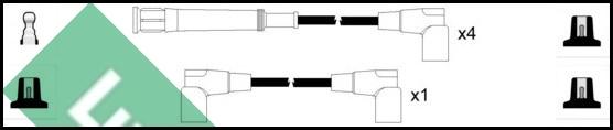 LUCAS LUC5292 - Комплект проводів запалювання autozip.com.ua