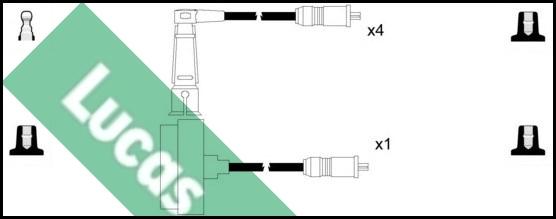 LUCAS LUC5267 - Комплект проводів запалювання autozip.com.ua