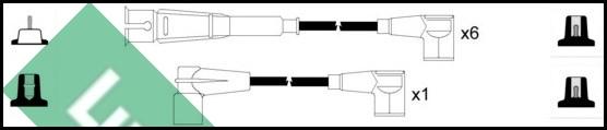 LUCAS LUC5208 - Комплект проводів запалювання autozip.com.ua