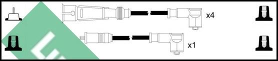 LUCAS LUC5219 - Комплект проводів запалювання autozip.com.ua