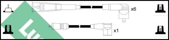 LUCAS LUC5228 - Комплект проводів запалювання autozip.com.ua