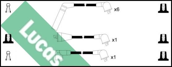LUCAS LUC7451 - Комплект проводів запалювання autozip.com.ua