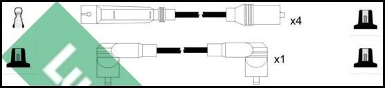 LUCAS LUC7094 - Комплект проводів запалювання autozip.com.ua