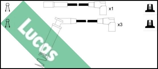 LUCAS LUC7043 - Комплект проводів запалювання autozip.com.ua