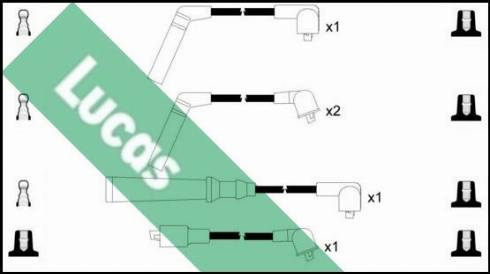 LUCAS LUC7004 - Комплект проводів запалювання autozip.com.ua