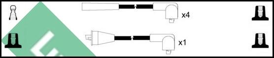 LUCAS LUC7088 - Комплект проводів запалювання autozip.com.ua