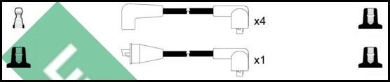 LUCAS LUC7083 - Комплект проводів запалювання autozip.com.ua