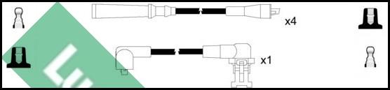 LUCAS LUC7036 - Комплект проводів запалювання autozip.com.ua
