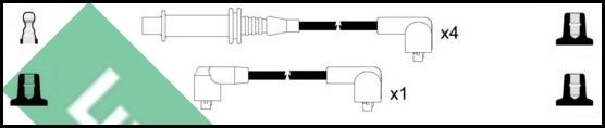 LUCAS LUC7031 - Комплект проводів запалювання autozip.com.ua