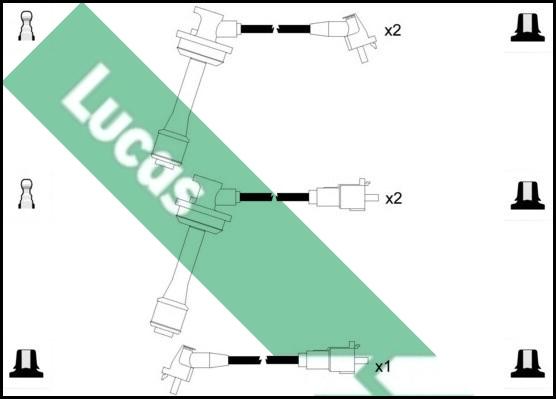LUCAS LUC7070 - Комплект проводів запалювання autozip.com.ua