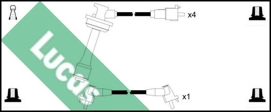LUCAS LUC7071 - Комплект проводів запалювання autozip.com.ua