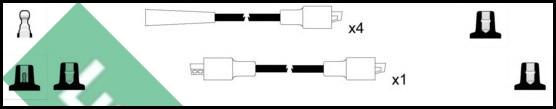 LUCAS LUC7144 - Комплект проводів запалювання autozip.com.ua