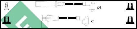 LUCAS LUC7141 - Комплект проводів запалювання autozip.com.ua