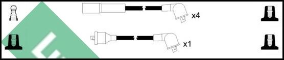 LUCAS LUC7165 - Комплект проводів запалювання autozip.com.ua