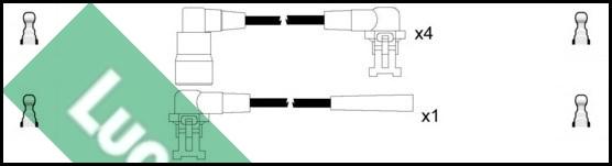 LUCAS LUC7133 - Комплект проводів запалювання autozip.com.ua