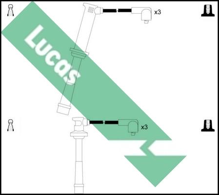 LUCAS LUC7124 - Комплект проводів запалювання autozip.com.ua