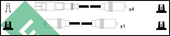 LUCAS LUC7351 - Комплект проводів запалювання autozip.com.ua