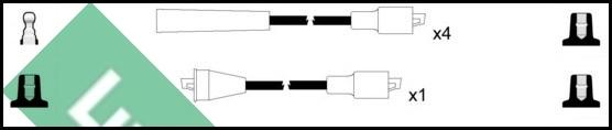 LUCAS LUC7366 - Комплект проводів запалювання autozip.com.ua