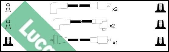 LUCAS LUC7336 - Комплект проводів запалювання autozip.com.ua