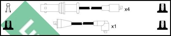 LUCAS LUC7327 - Комплект проводів запалювання autozip.com.ua