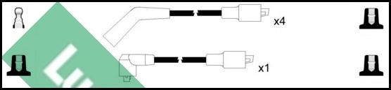 LUCAS LUC7297 - Комплект проводів запалювання autozip.com.ua